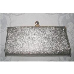 Metallic Gold Leather Like Handbag or Clutch #2029093