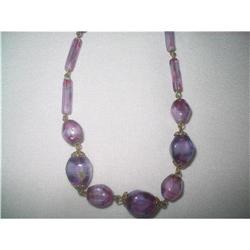 Art Deco Venetian Art Glass Amethyst Color #2029112