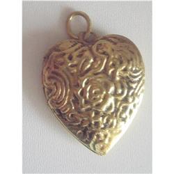 Art Nouveau Gold Tone Photo Locket  #2029121