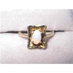 Silver & Fire Opal Ring Picture Frame Setting #2029163