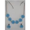 Image 1 : Early Plastic & Rhinestone Necklace & Earrings #2029178