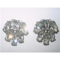 Art Deco Rhinestone Duette Dress Clips #2029201