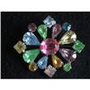 Image 1 : Gorgeous Multi Colour Rhinestone Brooch - #2029357