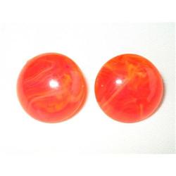 Tangerine Swirled Lucite Earrings Germany #2029361
