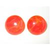Image 1 : Tangerine Swirled Lucite Earrings Germany #2029361