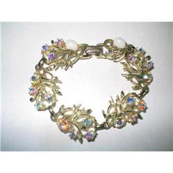 Coro Signed Aurora Borealis Rainbow Rhinestone #2029400