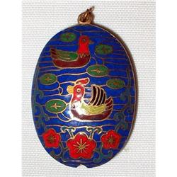 Pendant of Cloisonne Enamel over Copper - Puffy#2029414