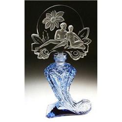 CZECH  ADAM & EVE BLUE PERFUME BOTTLE #2029441