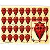 3 RARE UNCUT OLD SCRAP SHEETS RED DEVIL HEAD#2029456