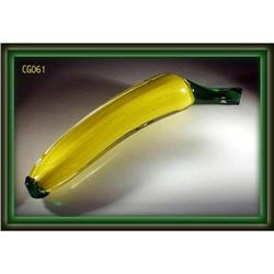 SIGNED STUDIO ART GLASS FRUIT / BANANA #2029501