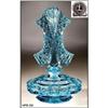 Image 1 : CZECH VINTAGE AQUAMARINE GLASS "BOW" PERFUME#2029506