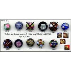 8 ANTIQUE PAPERWEIGHT BUTTONS c1900 ABT13-23A #2029514