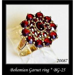 VINTAGE BOHEMIAN GARNET RING BG-025 #2029535