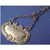 Ornate Sterling silver BOURBON LIQUOR TAG #2029608