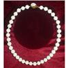 Miriam Haskell Milk Glass Bead Necklace #2029615