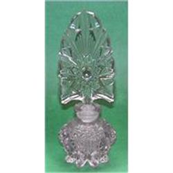 Art Deco Pressed Glass Perfume Bottle #2029636