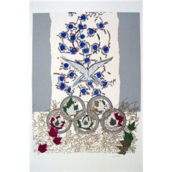 Original lithograph S/N Riopelle   Seoul, 1988 #2030004