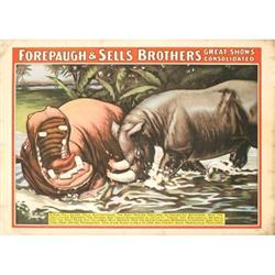 Unknown   Mammoth Two Horned East Indian Rhino #2030097