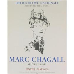 Chagall   La Bibliotheque Nationale, 1970 #2030447