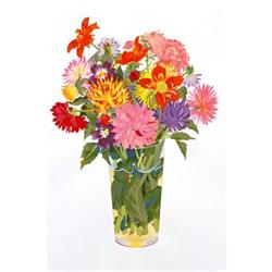 Bukovnik Signed Limited Edition Dahlias, 2001 #2030591