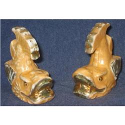 JAPAN FISH SALT PEPPER SHAKERS ~ OLD VINTAGE #2030665