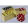 Image 1 : old vintage Jumbo RED BAKELITE DICE in box #2030754