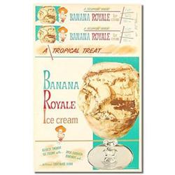 old vintage BANANA ROYALE ICE CREAM soda sign #2030765