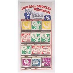 old vintage TRICK MATCHBOOKMatches Joke Display#2030790