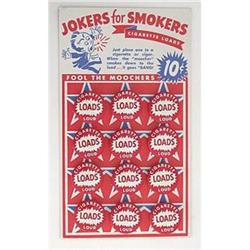 old vintage CIGARETTE LOADS store Display #2030791