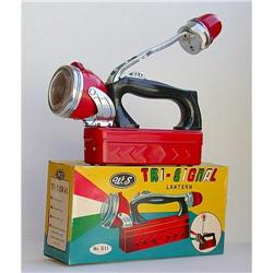 old vintage LANTERN FLASHLIGHT TOY in BOX #2030804