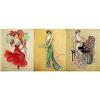 Image 1 : 3 old vintage VICTORIAN LITHO PRINTS * SPECIAL #2030856