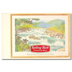 VINTAGE BEER SIGN ~ ROLLING ROCK poster #2030871