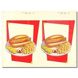old vintage HOT DOG FRENCH FRIES Diner Store #2030903