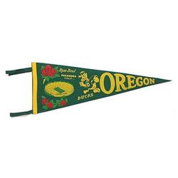 1958 ROSE BOWL PASADENA Felt Pennant * OREGON #2030913