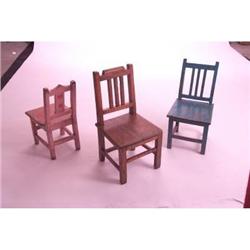 Antique Wooden Children's School Chair Rustic #2030915