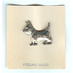 SCOTTIE DOG STERLING SILVER PIN SINGLE #2030920