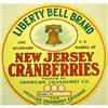 Image 1 : 4 old CRANBERRY LITHO BARREL LABELS ~ NJ #2030922