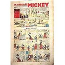 OLD FRENCH DISNEY MICKEY MOUSE sunday comics #2030948