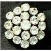 Image 1 : Vintage Sterling Silver Rhinestone Pin Brooch; #2030964