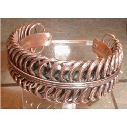 RENOIR Copper BRACELET Flattened COIL Cuff #2031066