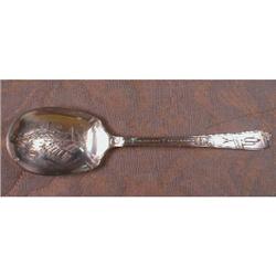 Chicago STERLING Spoon 1933 Green DUCK Co #2031224