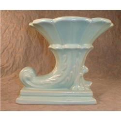 CORNuCOPIA Pottery VASE Blue - VINTAGE - #2031241