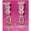 Image 1 : IMPERIAL Glass CANDLESTICKS - Signed - VINTAGE #2031260