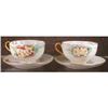 TEAcups HAND Painted PAIR Opalescent - ANTIQUE #2031287