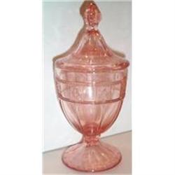 Pink Doric Covered Footed Candy #2031299