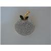 Image 1 : Butler & Wilson Rhinestone Apple Brooch #2031386
