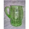 Image 1 : Charming Green Depression Glass 2 Quart Pitcher#2031569