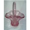 Image 1 : Gorgeous Pink Depression Glass Basket #2031572