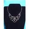 Image 1 : Estate Beaded Sterling Silver Necklace Choker #2031584