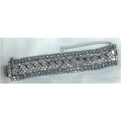 Bracelet Blue Aurora borealis rhinestones #2031600